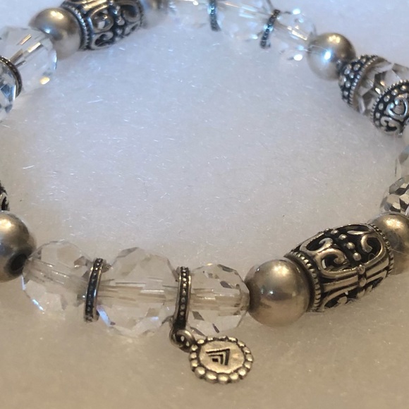 Silpada Sterling & Glass Stretch Bracelet B2413 - Picture 15 of 15